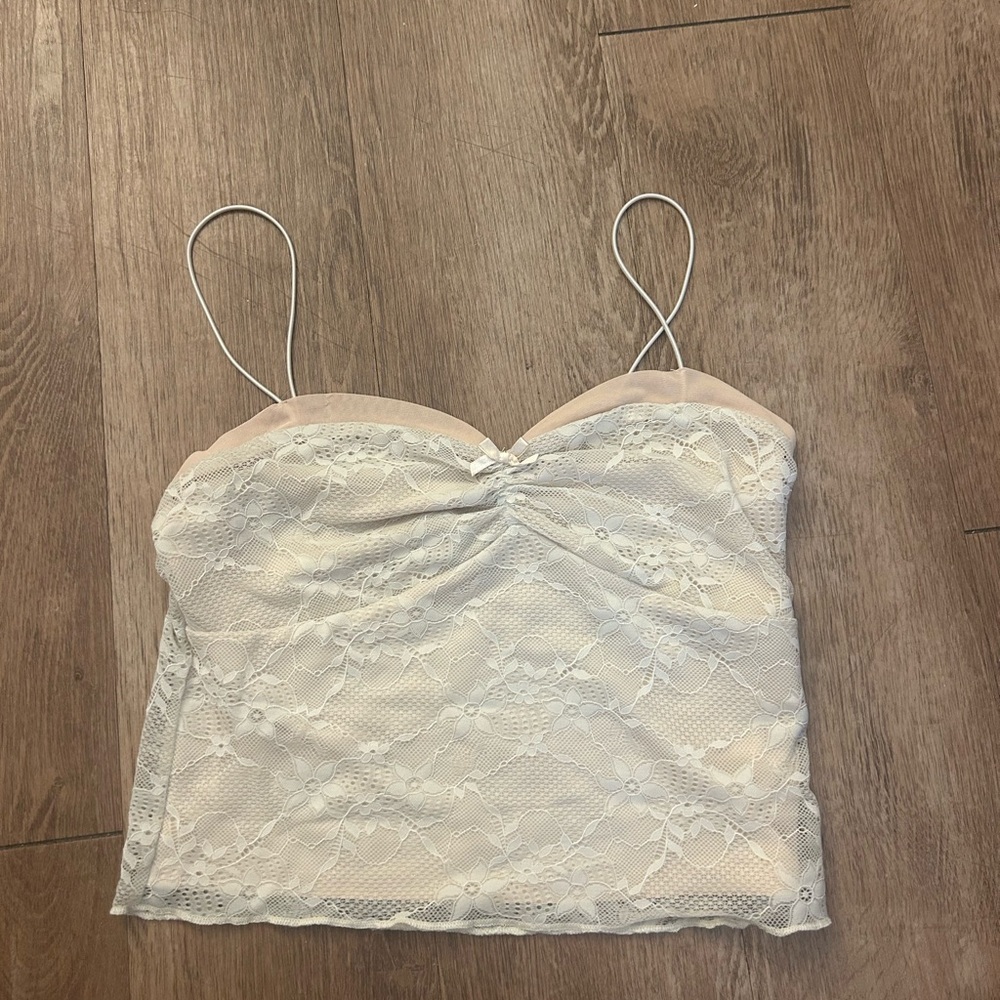 White lace top